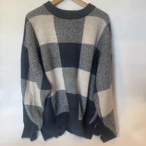 Oversized knit sweater